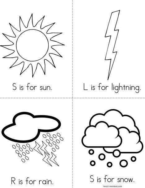 W is for Weather from TwistyNoodle.com W Is For Weather, Weather Lesson Plans, Weather Book, Weather For Kids, Weather Lessons, Weather Books, Weather Worksheets, Preschool Weather, Weather Crafts