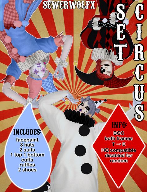 Under Cut, Clown Clothes, Sims 4 Cas Mods, Jester Hat, Free Sims 4, Sims 4 Mm Cc, Sims 4 Cc Folder, Sims Ideas, Sims 4 Mm