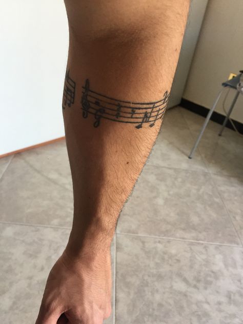 Music Measure Tattoo, Music Bar Tattoo, Sleeve Tattoos For Guys Music, Musician Tattoo Ideas Men, Music Tattoo Designs Sleeve, Musician Tattoo Ideas, Music Tattoo Designs Men, Guitar Tattoo For Men, Concert Tattoo