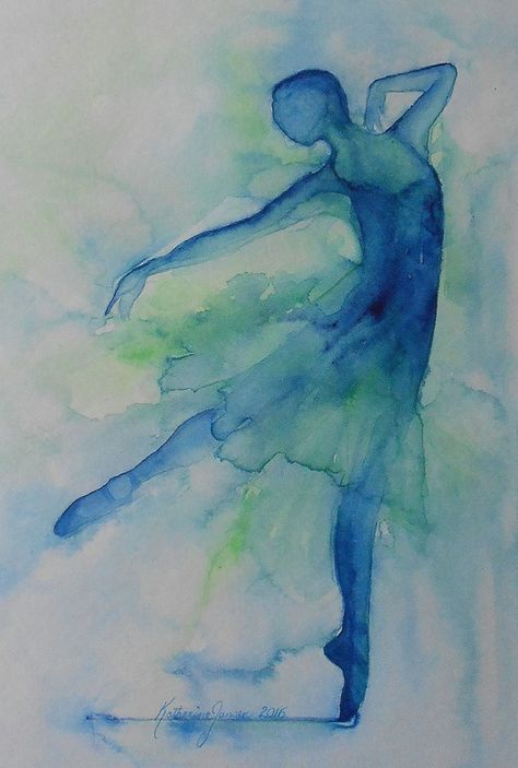 Watercolor Dancer Paintings, Dancer Painting Easy, Dancers Drawing, Dancer Watercolor, Ballet Watercolor, Dance Watercolor, Ballet Painting, Dancer Painting, Watercolor Paintings Nature