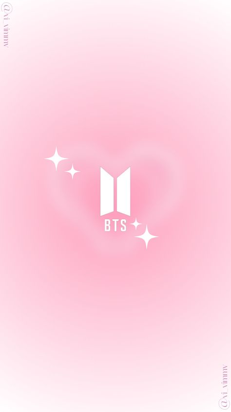 Pink Wallpaper Kawaii, Bts Logo, Wallpaper Lyrics, Kpop Iphone Wallpaper, Images Kawaii, Bts Backgrounds, Arte Van Gogh, Bts Aesthetic Wallpaper For Phone, Cute Backgrounds For Phones