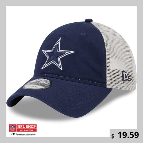 Put lifelong Dallas Cowboys fandom front and center with this Loyal 9TWENTY trucker hat. Crafted by New Era, it features timeless team graphics across the crown to show off your spirit and a snapback closure for a perfect fit. The mesh panels and relaxed construction make this Dallas Cowboys hat an instant classic. Dallas Cowboys Hats, Cowboy Games, New Era 9twenty, Dallas Cowboys Fans, New Era Hat, Nfl Dallas Cowboys, New Era 9forty, New Era Cap, Navy Gray