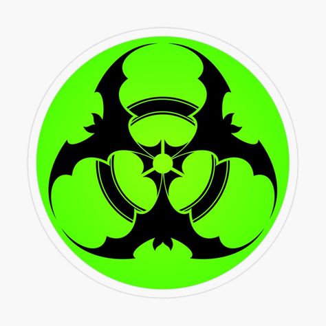 Get my art printed on awesome products. Support me at Redbubble #RBandME: https://www.redbubble.com/i/sticker/Biohazard-symbol-by-RavenWake/49221668.O9UDB?asc=u Biohazard Aesthetic, Biohazard Tattoo, Toxic Design, Biohazard Sign, Biohazard Symbol, Cool Symbols, Family Tattoo Designs, Hulk Art, Cute Tiny Tattoos