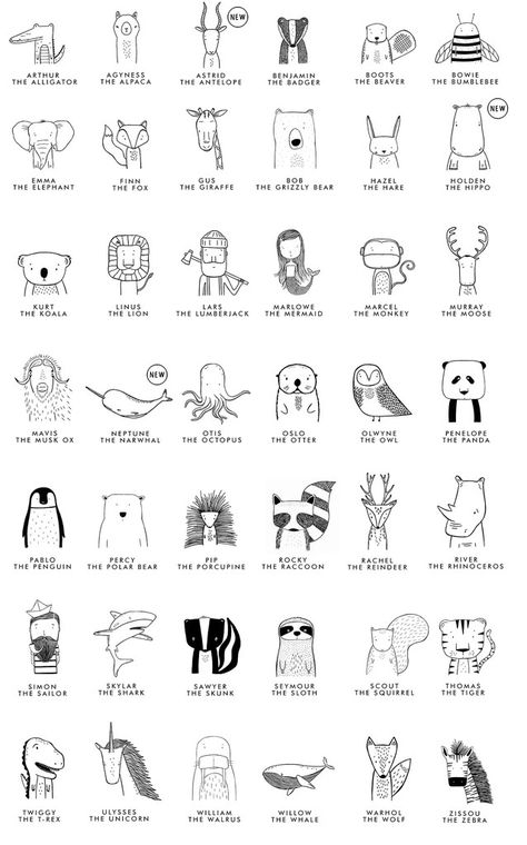 Arte Doodle, Hip Kids, Pola Bordir, Animal Doodles, Sketch Notes, 자수 디자인, Journal Doodles, Simple Doodles, Doodle Drawings