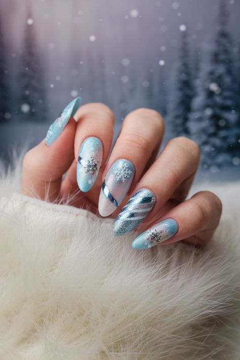 Embrace the season with these elegant almond nails that perfectly blend winter charm and trendy style. The soft curve of the almond shape enhances nail art possibilities, whether you opt for a classic French tip or a cute, frosted design adorned with tiny rhinestones. These pretty almond nails are perfect for casual outings or festive gatherings, ensuring your manicure feels both classy and fun. Discover this winter inspo today! #AlmondNails #NailArt #WinterNails #TrendyNails #NailInspo Pretty Almond Nails, Nail Ideas Almond Shape, Nail Ideas Almond, Elegant Almond Nails, Classic French Tip, Minimalist Nail, Simple Nail Art, Minimalist Nail Art, Minimal Nails