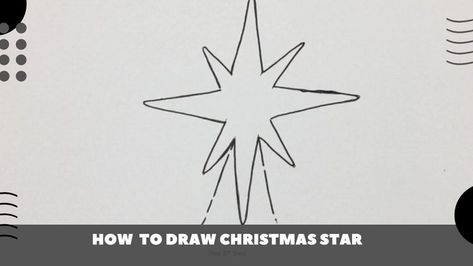 How to Draw Christmas Star Easy Stars Drawing Simple, Draw Christmas, Drawing Lessons For Kids, Object Drawing, Fun Cute, Old Fashioned Christmas, Learn How To Draw, Drawing Lessons, Christmas Star