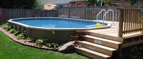 Above ground pool #abovegroundpools Piscina Pallet, Ideas De Piscina, Deck Piscina, Oval Pool, Oberirdische Pools, Pool Deck Plans, Semi Inground Pools, Best Above Ground Pool, Swimming Pool Decks