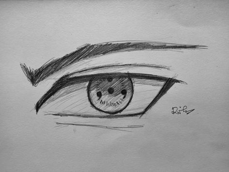 Very Easy Anime Sketch, Eyes Drawing Easy Anime, Anime Eyes Drawing Naruto, Naruto Eyes Sketch, Sasuke Uchiha Eyes Drawing, Itachi Uchiha Eyes Drawing, Easy Anime Art Sketches, Art Sketches Anime Eyes, How To Draw Sharingan