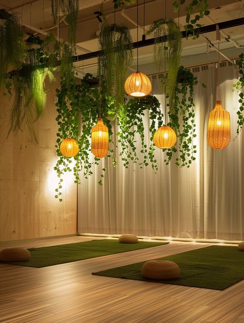 28 Warm and Intimate Yoga Studios – TastyInteriors Yellow Yoga Room, Small Yoga Studio Design, Small Yoga Studio, Yoga Studio Design Ideas, Wellness Center Design, Home Yoga Studio, Yoga Room Design, Home Yoga Room, Massage Therapy Rooms