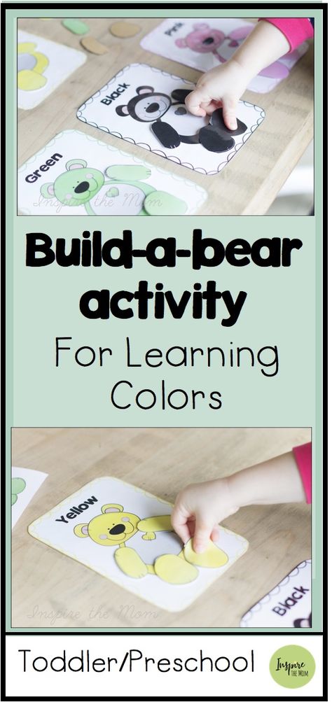 This a great, Build-a-Bear activity for Learning Colors #buildabear #activity #learn #learning #color #colors #printable #fun #preschool #toddlers #kindergarten #free #homeschool #classroom #intervention Learning Colors Activities, Color Activities For Toddlers, Bears Preschool, Family Activities Preschool, Preschool Color Activities, Colors For Toddlers, Kindergarten Activity, Preschool Colors, Toddler Education