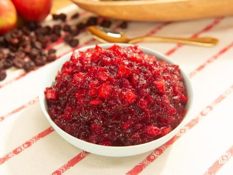 Get Triple Sec Cranberry Relish Recipe from Food Network Healthy Cranberry Sauce, The Kitchen Food Network, Relish Recipe, Cranberry Relish, Relish Recipes, Thanksgiving Dishes, Thanksgiving Sides, Fresh Cranberries, Triple Sec