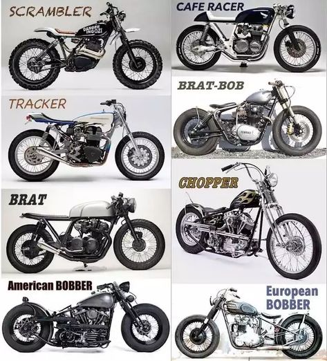 Custom motorcycle styles - Imgur Motos Scrambler, Types Of Motorcycles, Scrambler Cafe Racer, Estilo Cafe Racer, Sepeda Retro, Cafe Racer Moto, Мотоциклы Harley Davidson, Joe Black, Мотоциклы Cafe Racers