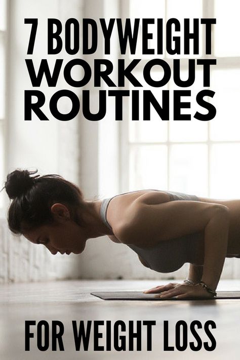 7 Bodyweight Workout Routine Ideas for Beginners | Perfect for women and men, these free exercise routines will teach you how to complete a full body workout at home to sculpt and tone your body while also losing weight. These no equipment exercises include HIIT and can be intense as you want them to be, and they will target your arms, legs, core, upper body, abs, and glutes. #bodyweight #fitness #workout #loseweight #cardio #exercises #HIIT #womensworkout #femalefitness Equipment Exercises, Bodyweight Workout Routine, Workout Hiit, Cardio Exercises, Full Body Workout At Home, Routine Ideas, Body Workout At Home, Exercise Routines, Hiit Training