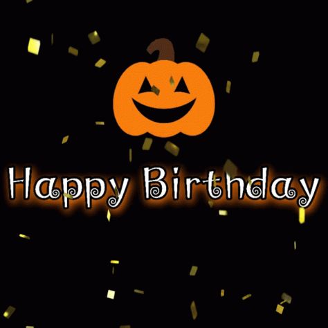 Birthday Halloween Baby GIF - Birthday HalloweenBaby BornOnHalloween - Discover & Share GIFs Happy Halloween Birthday Images, Happy Birthday Pumpkin, Happy Halloween Birthday, Happy Birthday Halloween, Happy Birthday Cards Images, Happy Halloween Gif, Happy Birthday Wishes For A Friend, Birthday Pumpkin, Birthday Wishes Gif