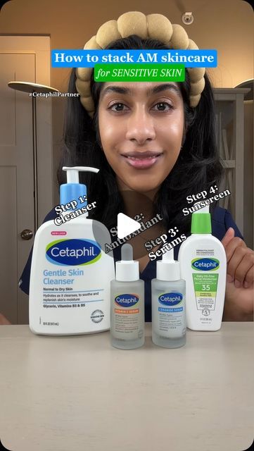 Dr. Neera Nathan on Instagram: "Comment “ROUTINE” and I will DM you this complete AM skincare routine for sensitive skin including links to products @cetaphil #cetaphilpartner #serumstacking" Cetaphil Skincare Routine, Cetaphil Products, Skincare Routine For Sensitive Skin, Am Skincare Routine, Am Skincare, Sensitive Skin Care Routine, Gentle Skin Cleanser, Antioxidant Serum, Skin Cleanser Products