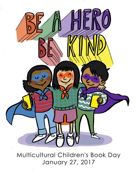 FREE Classroom Kindness Kit from Multicultural Children's Book Day for Teachers! Diversity Kindness book list for ages 4-12. Kindness classroom activity ideas, both quick and project based. Be A HERO BE KIND poster by Jarrett Krosoczka. #Kindness #teachers #classroomkit Kindness Classroom, Classroom Kindness, Multicultural Classroom, Bilingual Teaching, Books About Kindness, Classroom Doors, Kindness Activities, Classroom Activity, Diverse Books