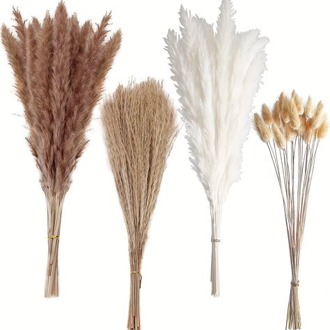 Faster shipping. Better service Brown Pampas, Making Centerpieces, Diy Esstisch, Boho Party Decorations, Modern Boho Bedroom, Pampas Grass Bouquet, Pampas Grass Decor, Grass Decor, Bunny Tails