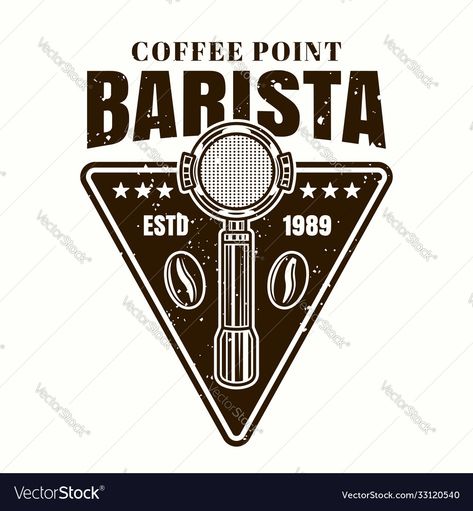 Barista Logo, Barista Training, Barista Apron, Barista Coffee, Coffee Barista, Idea Design, Emblem Logo, Vintage Logo, High Res