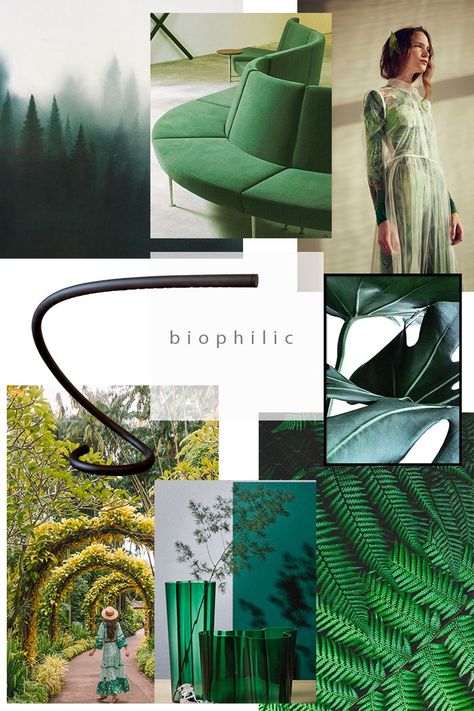 INTERIOR DESIGN | NgLp Designs shares interior design trends: mood board for Biophilic Design for 2020/2021 via ITALIAN BARK... "it’s about incorporating natural materials, natural light, vegetation, nature views and other experiences of the natural world into the modern built environment. The concept behind this is that nature can really improve our well-being...   / architecture, interior design, home décor /  #well-being #design #trend Nature Inspired Design Concepts, Biophilic Design Mood Board, Biophilic Mood Board Interior Design, Nature Inspired Mood Board, Mood Board Architecture Concept, Nature Interior Design Concept, Interior Design Moodboard Concept Board, Moodboard Design Concept, Nature Mood Board Inspiration