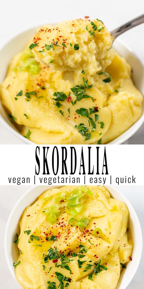 Easter Breakfast Side Dishes, Dairy Free Greek Recipes, Greek Vegetarian Recipes, Vegan Mediterranean Recipes, Greek Veggies, Greek Sides, Skordalia Recipe, Vegan Greek Recipes, Vegetarian Greek Recipes