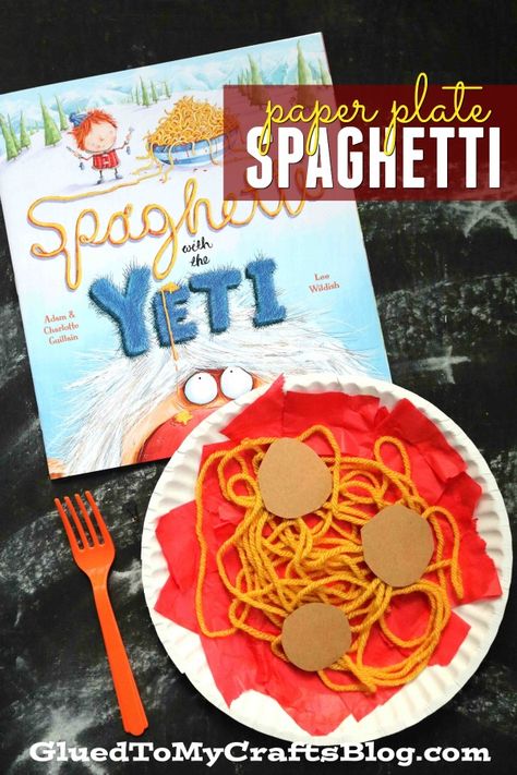 Preschool Food, Preschool Cooking, Cooking Theme, Storytime Crafts, Book Art Projects, Book Crafts Diy, Food Activities, Kid Craft, Paper Plate Crafts