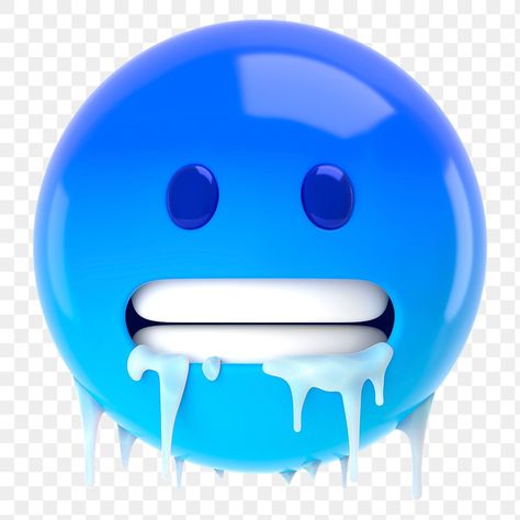 Cold Emoji, Sticker Transparent Background, Emoticon Stickers, Cold Face, Sticker Transparent, Thumbnail Design, Face Stickers, 3d Illustration, Transparent Background