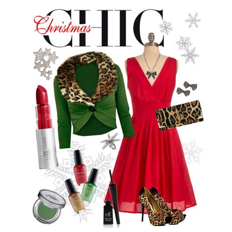 Love this! I wouldn't pair it with that jacket tho. I would pair it with a peacoat or something more my style. Holiday Christmas Outfits, Christmas Pinup, Chic Christmas Outfit, Christmas Outfit Ideas For Women Classy, Lump Of Coal, Holiday Outfits Christmas, Outfit Polyvore, Cute Christmas Outfits, Trendy Outfits Winter