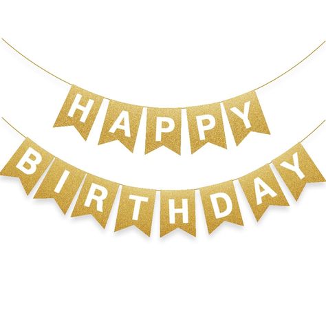 PRICES MAY VARY. PACKAGE INCLUDE: 1 Happy Birthday Banner in Gold Glitter color with Foil Letter. Versatile for Every Age: No matter your age, our Birthday Banner Sign is perfect for everyone's birthday! Ideal Birthday Decorations for Women & Birthday Decorations for Men. A Birthday Party must! It's one size fits all, our Birthday Party Supplies will look amazing in any spot. (Gold Happy Birthday Banner) REAL GLITTER ADDS REAL SPARKLE TO YOUR PARTY : Meticulously hand designed, we made sure our Gold Happy Birthday Banner, Birthday Decorations For Women, Gold Happy Birthday, Birthday Decorations For Men, Wellness Tracker, Happy Birthday Signs, Mens Birthday Party, Anniversary Funny, Funny Birthday Gifts