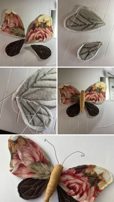 Embroidered butterflies