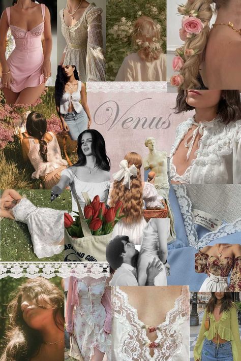 Venus Aesthetic Outfit, Taurus Venus Aesthetic Outfits, Venus In Pisces Style Outfits, Venus Libra Outfit, Pisces Venus Fashion, Taurus Style Outfits, Libra Women Aesthetic, Taurus Outfits Ideas, Libra Venus Style Outfits