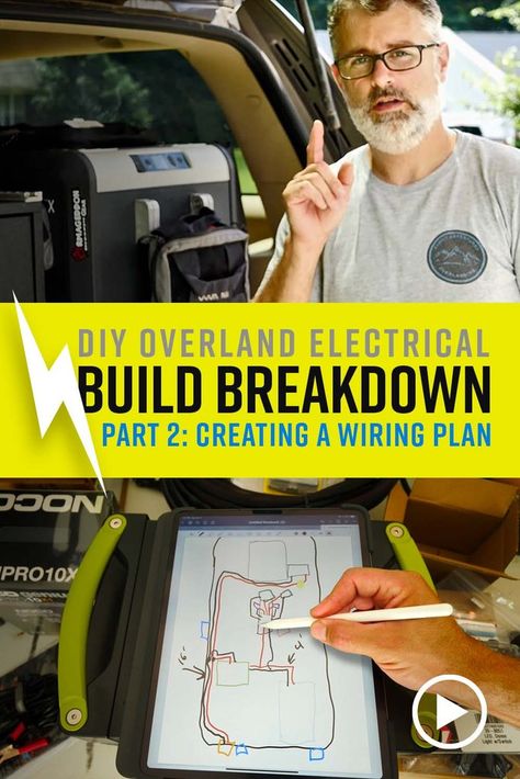 DIY Overland Electrical: Creating A Wiring Plan Suburban Overland Vehicle, Overlanding Vehicles, Camping Things, Off Road Trailer, Lexus Gx, Truck Camping, Overland Vehicles, Defender 110, Fj Cruiser