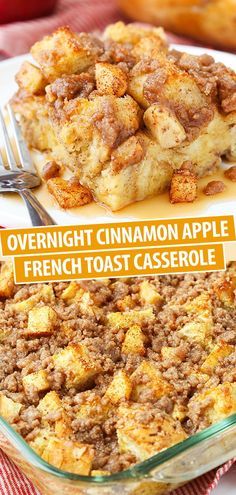 Cinnamon Apple French Toast, Sweet Breakfast Casserole, Apple French Toast Casserole, Baked Cinnamon Apples, French Toast Casserole Easy, Apple French Toast, Baked French Toast Casserole, Best Breakfast Casserole, Baked French Toast