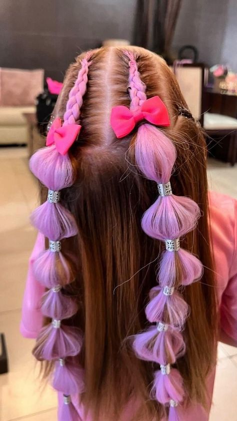 Cute Pink Hairstyles, Barbie Hairstyles, Barbie Hairstyle, Moda Instagram, Barbie Birthday Party, Beautiful Braided Hair, Going Out Hairstyles, Barbie Hair, Crazy Hair Day At School