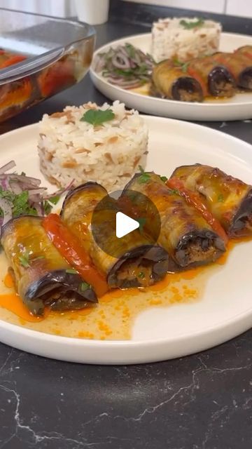 Cuisine of the world 🌎🍕 on Instagram: "Eggplant rolls with minced meat 🍆🌯🔥 #food #cuisine #foodvideo #recipe #eggplant #eggplantrolls #mincedmeat #eggplantrools #eggplantrollswith" Recipe Eggplant, Eggplant Rolls, Aubergine Recipe, Meat Food, Minced Meat, Rolls Recipe, Pork Belly, Eggplant, Food Videos