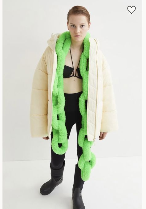 Faux Fur Scarf, Chain Scarf, Faux Fur Scarves, 90s Looks, Colorful Scarf, Large Scarf, Fur Scarf, Winter 2022, Peta