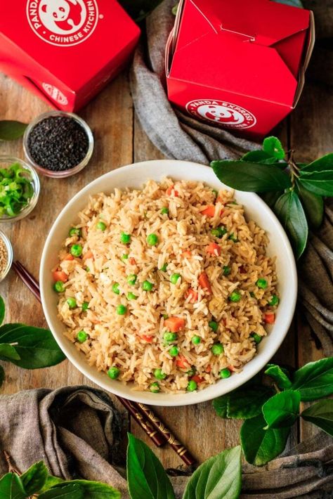 Our Panda Express fried rice recipe is easy to learn how to make in minutes.  This DIY copycat restaurant recipe is made with eggs and is budget friendly, quick, and gluten free. Panda Fried Rice Recipe, Panda Express Fried Rice Recipe, Panda Express Fried Rice, Panda Express, Copycat Restaurant Recipes, Fried Rice Recipe, Rice Recipe, Restaurant Recipes, Rice Recipes