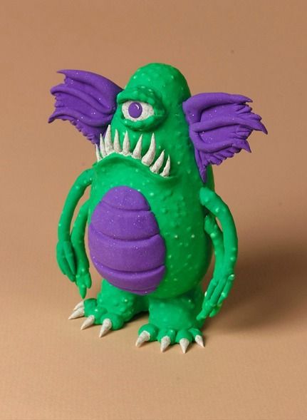 Ah! Sculpt a silly or scary monster with Crayola Model Magic for a fun art project. | easy kids crafts Crayola Crafts, Crayola Model Magic, Clay Monster, Scary Monster, Clay Monsters, Foam Clay, Monster Craft, Monster Crafts, Model Magic