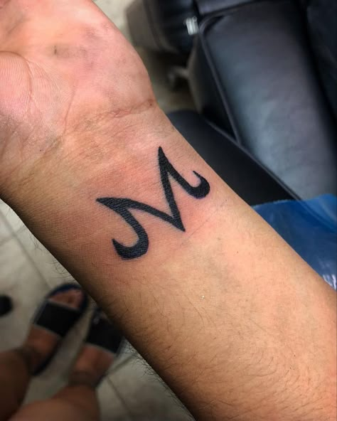 Majin M Tattoo, Dragonball Tattoo Ideas Small, Majin Tattoo Ideas, Majin Symbol Tattoo, Dragonball Tattoo Ideas, Tatuaje Dragon Ball, Dbz Tattoo Ideas, Majin Tattoo, Dragonball Z Tattoo