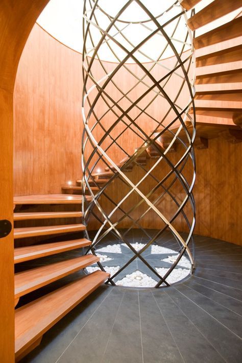 Circular Stairs, Grill Gate, Beautiful Stairs, Interior Staircase, Escalier Design, Inflatable Hot Tubs, Spiral Stairs, Interior Stairs, Stairway To Heaven