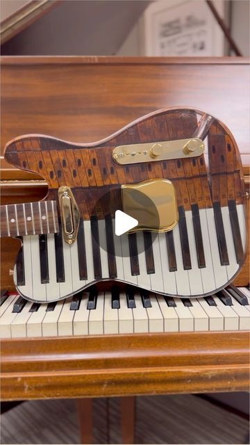 Gepettos Guild on Instagram: "The Pianocaster! A guitar with 100 year old piano keys sealed in resin. Real ivory on the white keys. African Blackwood on the black keys. A century ago they didn’t use plastic like they do now. Technically this is the oldest electric guitar in existence. The process of making these piano guitars is a long one. But I’m excited to experiment with different shapes and styles. Order one in the shape of your choosing. #tele#customguitar #telecastercustom #telecasterguitar #telecaster #telecasters #telecastersofinstragram #teletuesday #pianoguitar #telecastercustomshop #pianokeys #pianokeyboard #ivory #antiqueguitar #customguitars #customguitar #artguitar #guitarart #guitarsarebetter #epoxyguitar #resinart #luthier #resinguitar #epoxyart #resinandwood #resinca Piano Key Art, Resin Guitar, Piano And Guitar, Piano Crafts, Old Piano, Telecaster Custom, Guitar Diy, Old Pianos, Telecaster Guitar