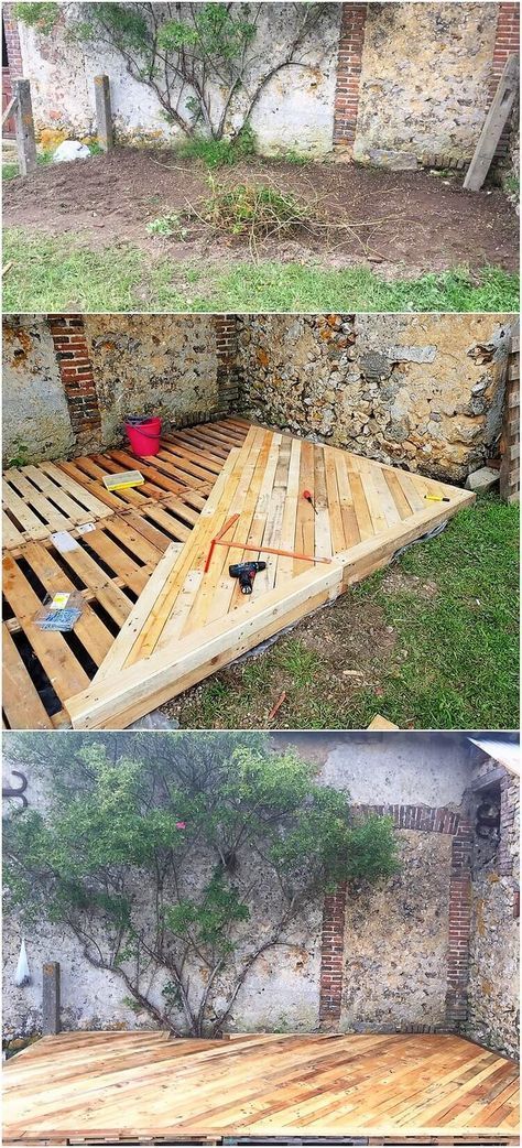 [PaidLink] 61 Great Wooden Pallet Garden Ideas Advice To Save In All Season #woodenpalletgardenideas Taman Diy, Wood Pallet Recycling, Jardim Diy, Wooden Deck, Pallet Decor, Pallet Garden, Pallets Garden, Terrace Design, Wood Pallet Projects