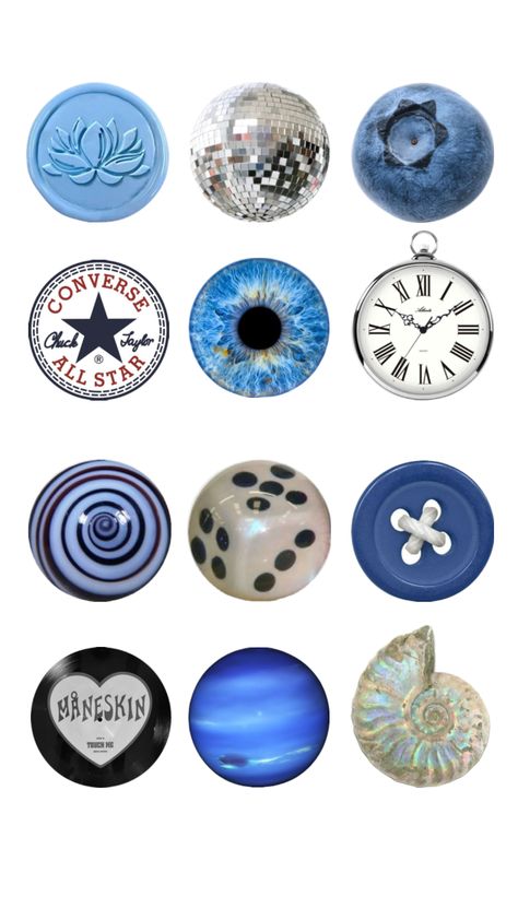 Circle collage #art #blue #silver Ig Icons Highlights Aesthetic, Circle Collage, Artsy Background, Circle Painting, Tapeta Pro Iphone, Instagram Feed Ideas, Wow Art, Cover Pics, Art Blue