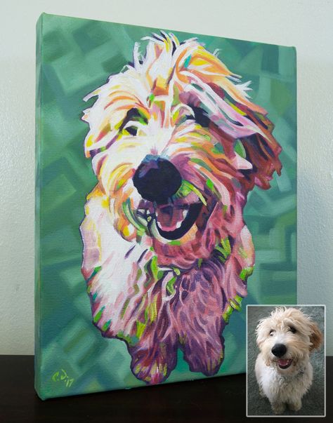 Pop Art Pet Portraits, Pop Art Abstract, Pet Portrait Paintings, Pet Paintings, Dog Portraits Art, Abstract Portrait Painting, Dog Pop Art, Pop Art Animals, Portraits Art