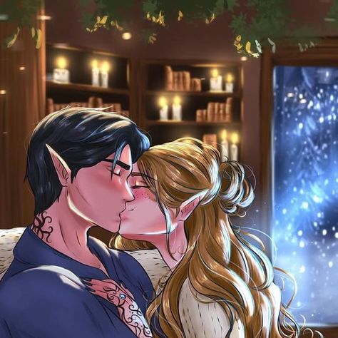 Coralie ❀ on Instagram: "Happy last day of 2023 🖤✨ Another cozy winter moment with Feyre and Rhys at the cabin ❄️ . I wish you a very good New Year’s Eve and I hope you had a great year ! 🖤 . (Inspiration for pose and background found on Pinterest ✨) . #feysand #feyre #feyrearcheron #feysandfanart #feyrefanart #feyrearcheronfanart #feyreandrhysand #feyredarling #rhysand #rhysandfanart #rhysandhighlordofthenightcourt #thecabin #velaris #acotar #acotarfanart #acomaf #acowar #bookish #bookfanart #books #sjmaas #procreate #art #artist #artwork #digitalart" Feyre X Rhysand, Feyre And Rhysand Spicy, Acotar Cabin, Feyre Locked Up, Feyre And Lucien, Bookish Fanart, Acotar Fanart, Sjm Books, Feyre And Rhysand