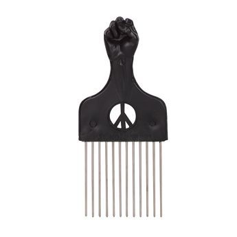 Antonios Metal Styling Pik Fist Tattoo, Afro Pick, Pick Comb, Afro Style, Leg Sleeve Tattoo, Boring Hair, Magic Hair, Sally Beauty, Metal Hair