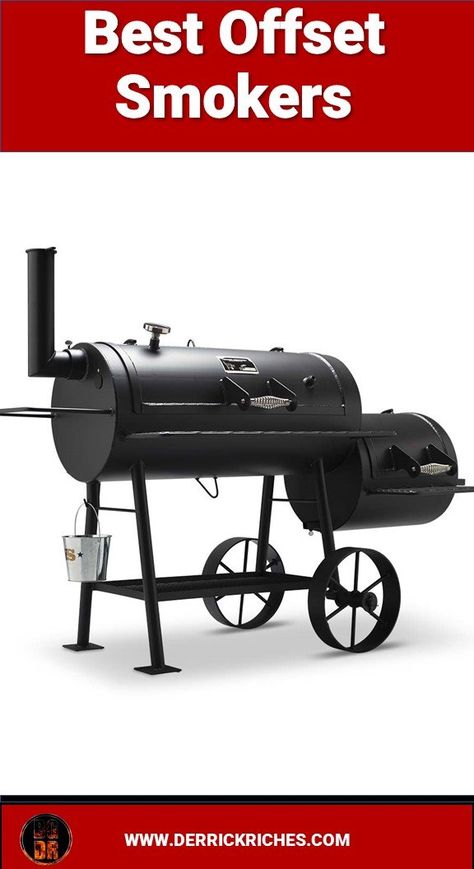 Best Offset Smokers - Looking for the best offset smokers? Want that authentic, stick-burner barbecue? Take a look at these, the best offset smokers today. #bbq #offsetsmokers via @derrickriches Best Offset Smoker, Small Smoker, Backyard Smokers, Smoker Pit, Gas Smoker, Smoker Designs, To Build A Fire, Charcoal Smoker, Offset Smoker