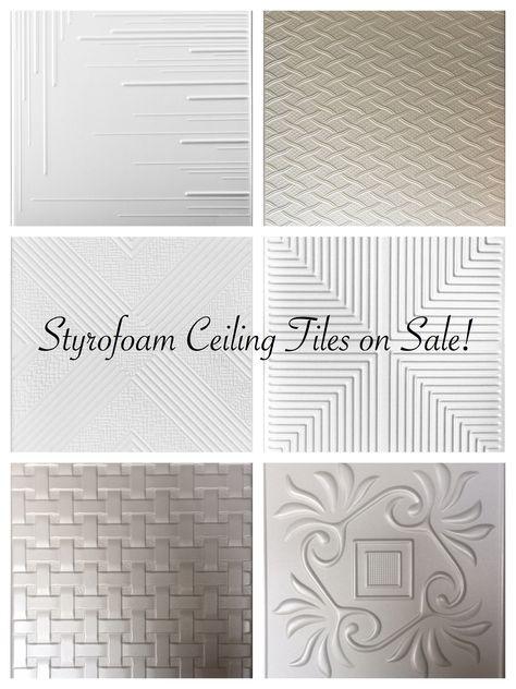 Styrofoam Ceiling, Styrofoam Ceiling Tiles, Covering Popcorn Ceiling, Drop Ceiling Tiles, Decorative Ceiling Tile, Popcorn Ceiling, Plafond Design, Faux Plafond, Tin Ceiling Tiles