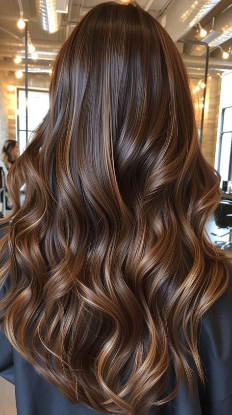 Hair Oval Face Shape, Low Light Hair Color, Best Hair Cuts, Balyage Long Hair, Hair Oval Face, Medium Length Brown Hair, Oval Face Shape, Brown Hair Inspo, Brunette Hair With Highlights