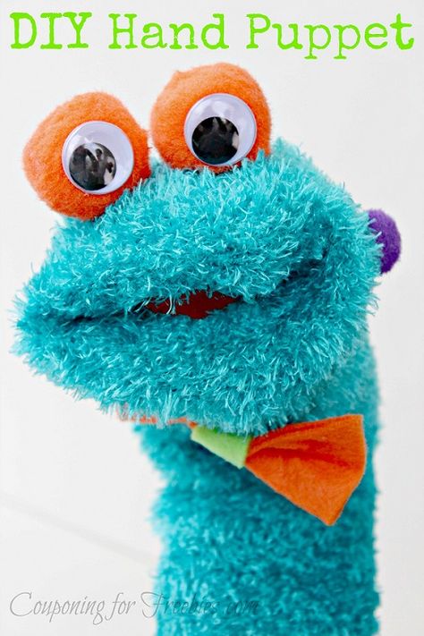 DIY Hand Puppet  - http://couponingforfreebies.com/diy-hand-puppet/ Puppet Crafts For Kids, Diy Sock Puppets, Crafts For Kids Easy Diy, Animal Hand Puppets, Sock Puppet, Glove Puppets, Felt Puppets, Crafts For Kids Easy, Puppets For Kids