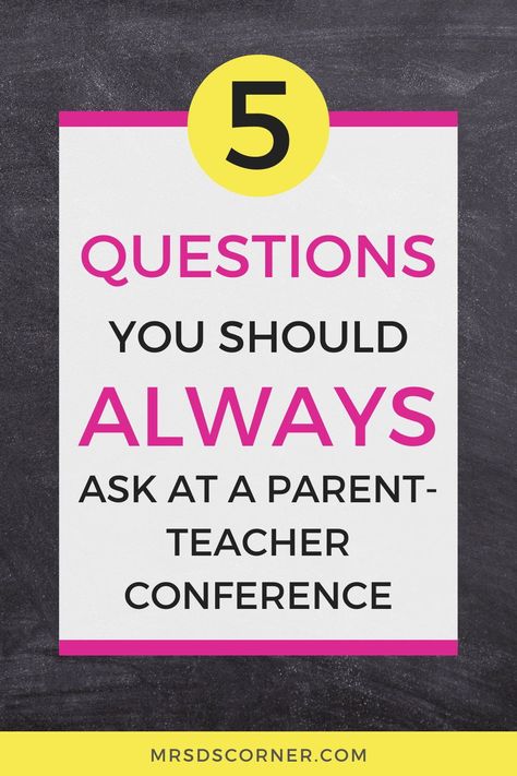 As a parent, it can be hard to know exactly what to expect at parent teacher conference. Parents come hoping to better understand their child and how he or she is doing in school. While these conferences help parents and teachers gain insight into how a student is doing, when parents ask the right questions, they can learn even more about their child and the classroom. In this blog post, you'll learn 5 questions teachers wish every parent would ask at parent-teacher conferences and why. First Parent Teacher Conference, Questions To Ask At Parent Teacher Conference, Parent Teacher Conference Questions, Parent Teacher Conferences Outfit, Parent Teacher Conferences Questions, Parent Teacher Conference Notes, Teacher Documentation, Special Education Organization, Parent Teacher Conference